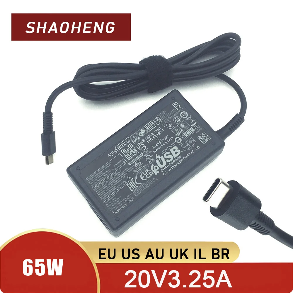 HP EliteBook 630 640 645 650 655 660 665 G11용 65W USB-C 노트북 충전기, 타입 C 어댑터 전원 공급 코드