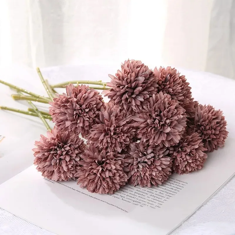 1/3PCS Hortensien Künstliche Blumen Bouquet Hochzeit Dekoration Vase für Home Room Decor Gefälschte Blumen Garten Ornament Zubehör – Detail 8