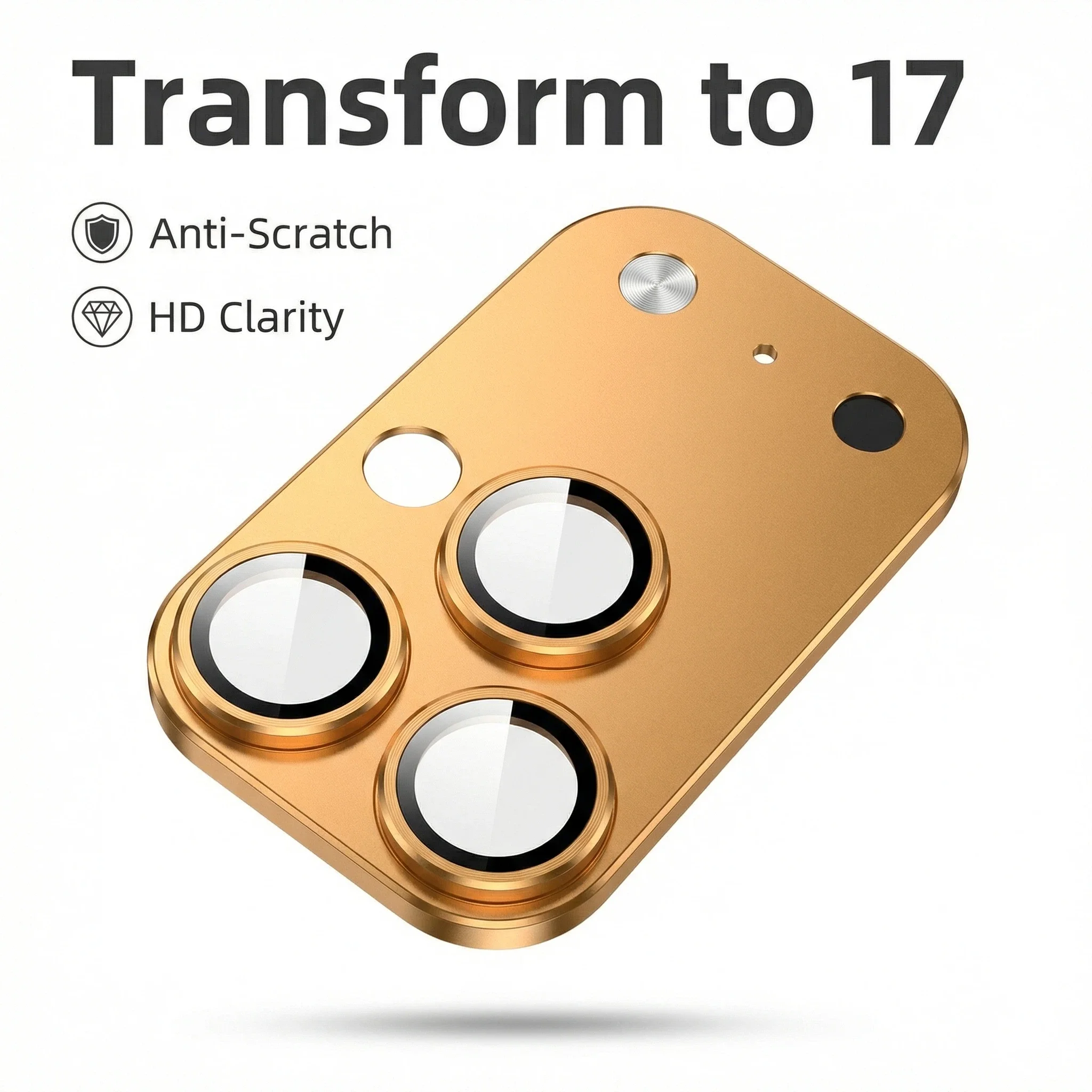 Premium Metal Camera Protector - Anti-Scratch Lens Film Upgrade