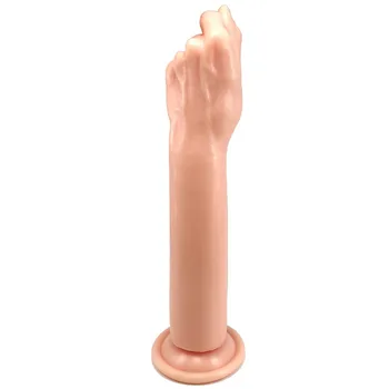 Oversized Simulation Fist Dildo Hand Touch G Point Anal Plug Vaginal Masturbation TPE Sucker Toy Unisex Couple Gay Sex Toys 3
