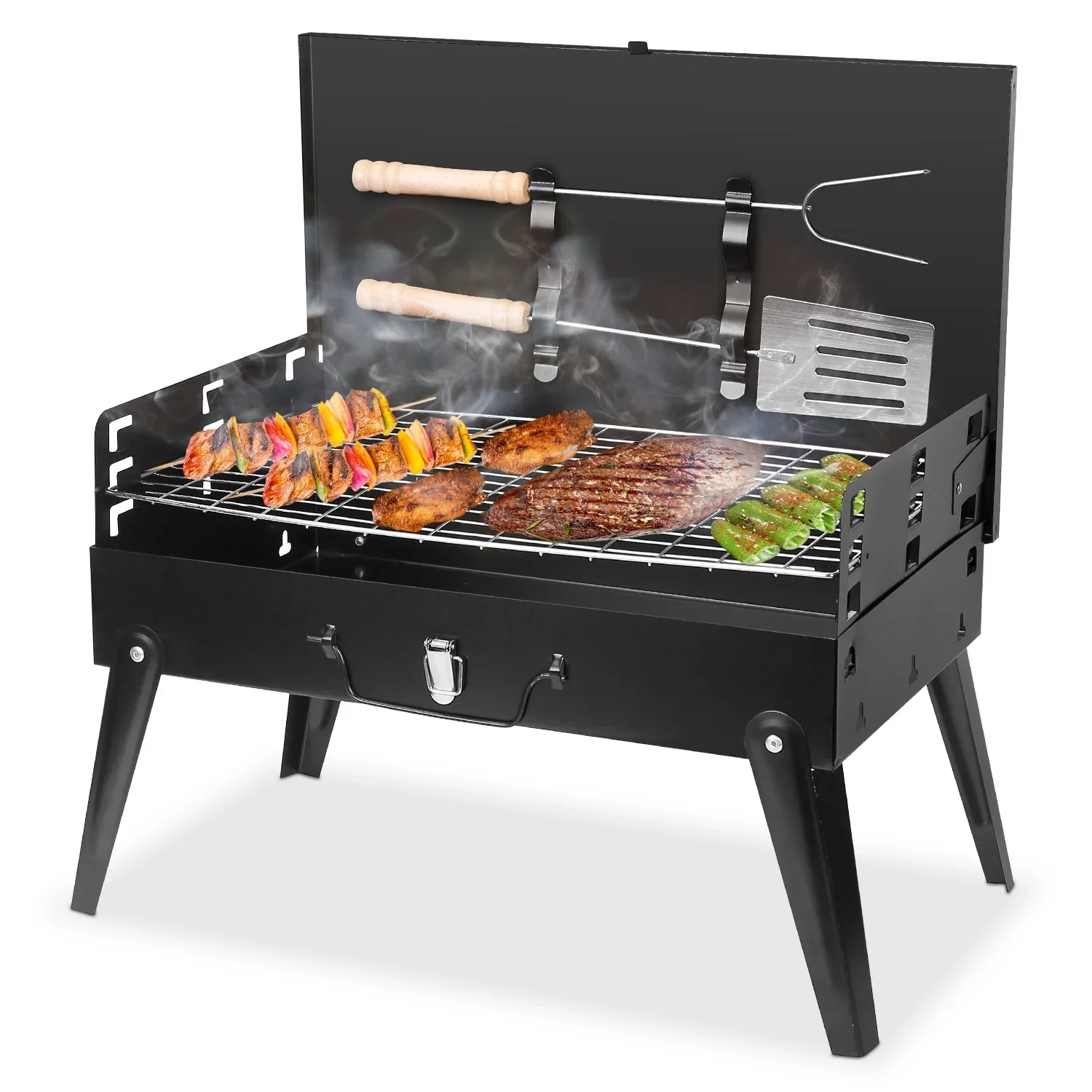 16.7x10x17.7in Portable Charcoal Grill 1