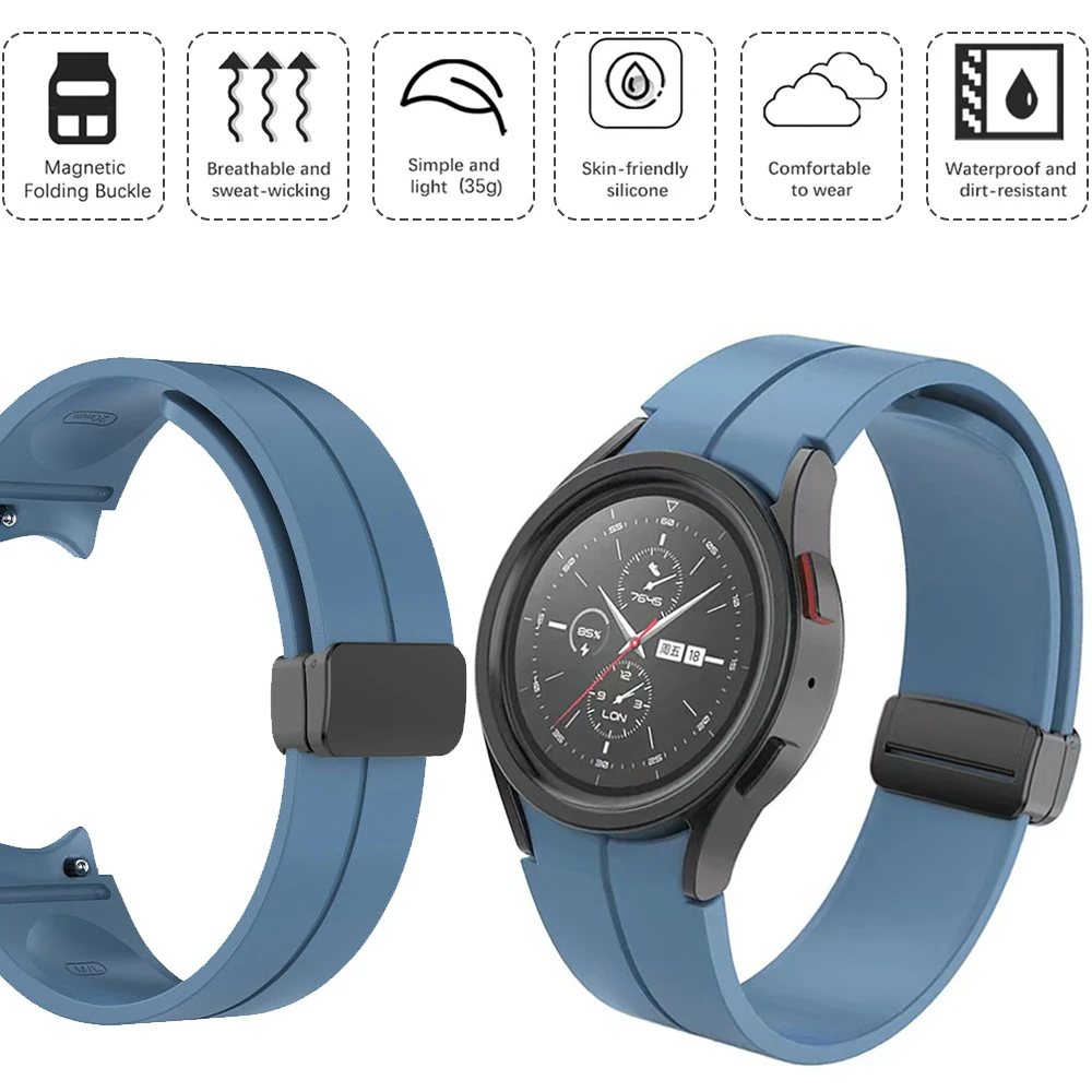 Premium Silicone Strap with Magnetic Buckle