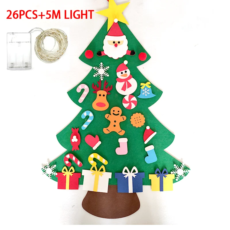 thumbnail image 1 of Kids DIY Felt Christmas Tree Merry Christmas Decorations For Home 2022 Christmas Ornaments Navidad 2023 New Year Gifts Xmas Tree, 1 of 5