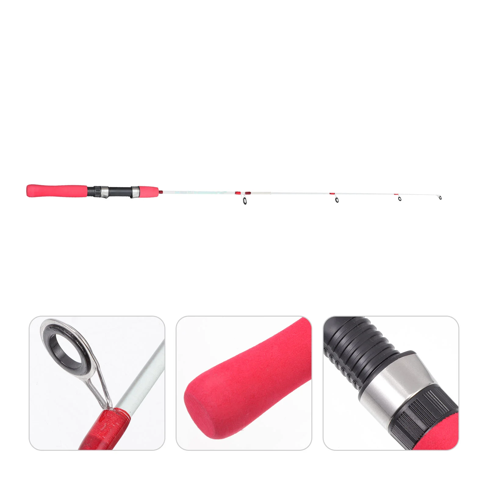Ice Fishing Rod Resin Pole Accessory Winter Lure Adjustable FRP Shrimp Outdoor Supply