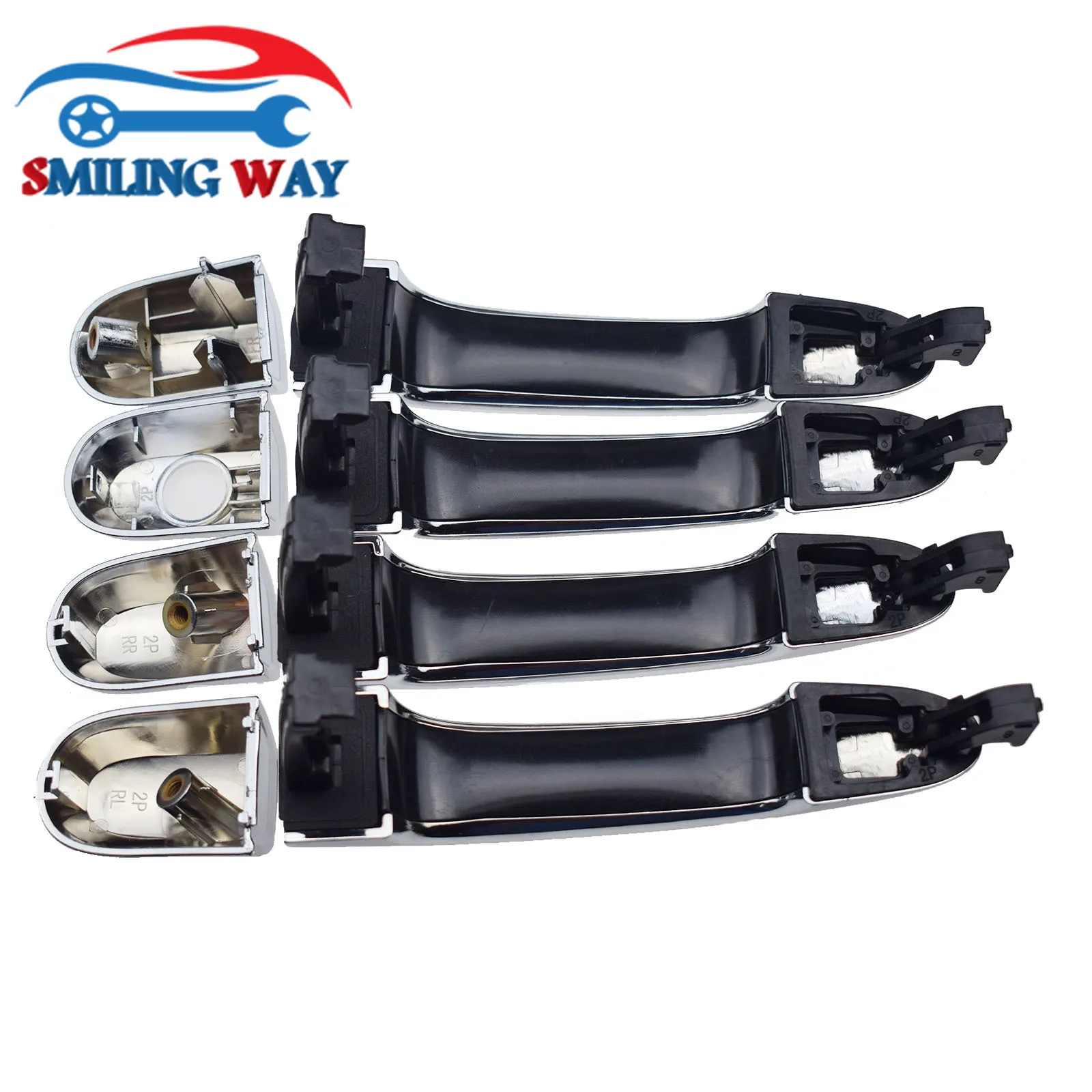 기아 쏘렌토용 전면 후면 왼쪽 오른쪽 외부 문짝 핸들, 2.4L 3.5L 2011 2012 2013 2014 2015 82651-2P010 82651-1U010, 2/4 개