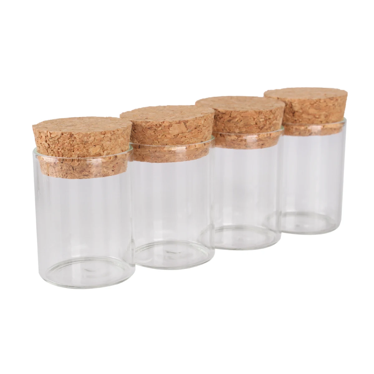 24pcs 15ml size 30*40mm Test Tube with Cork Stopper Spice Bottles Container Jars Vials DIY Craft