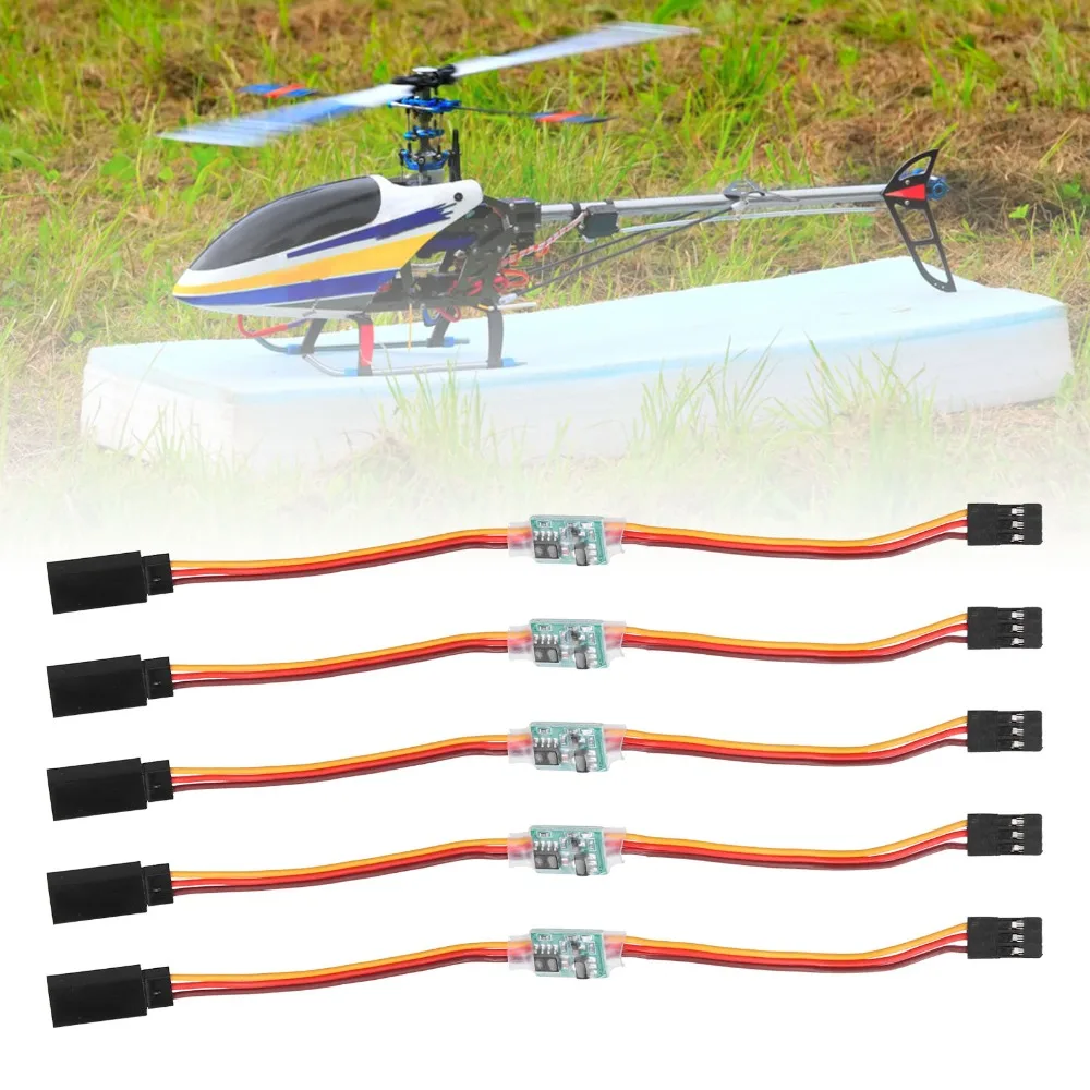 5 Pcs 3.6V-24V 5A RC 서보 리버서 고압 범용 서보 신호 리버서 회전 인버터 RC 항공기/비행기용