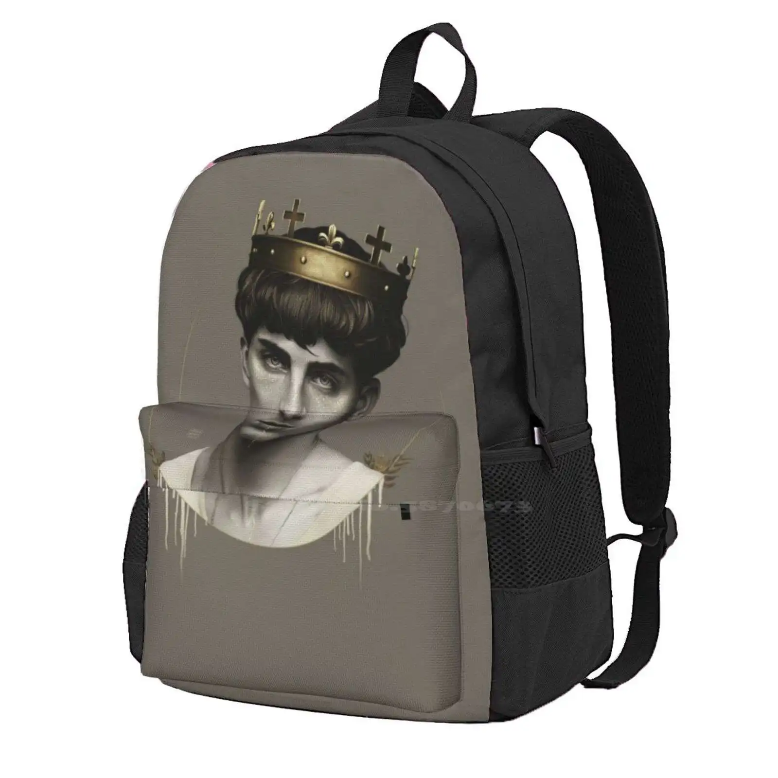 

Рюкзак Golden King для мужчин и женщин, сумка для девочек-подростков, халамет тимоми, халамет, Кинг-актер черно-белого и золотого цвета