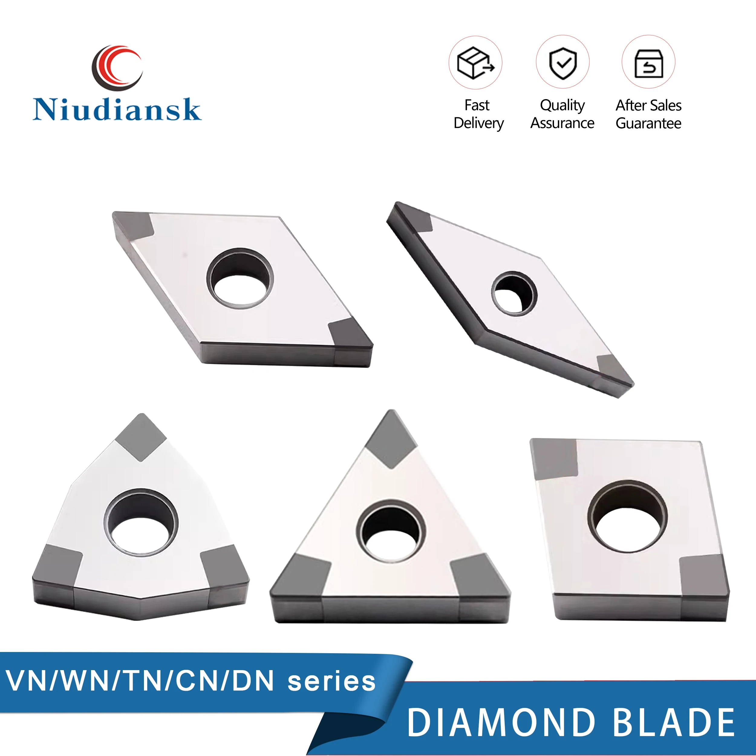 

High Quality Diamond Blade WNMG TNMG CNMG DNMG VNMG Series CBN CNC Lathe Turning Insert For Quenched Steel Special Cutting Tools