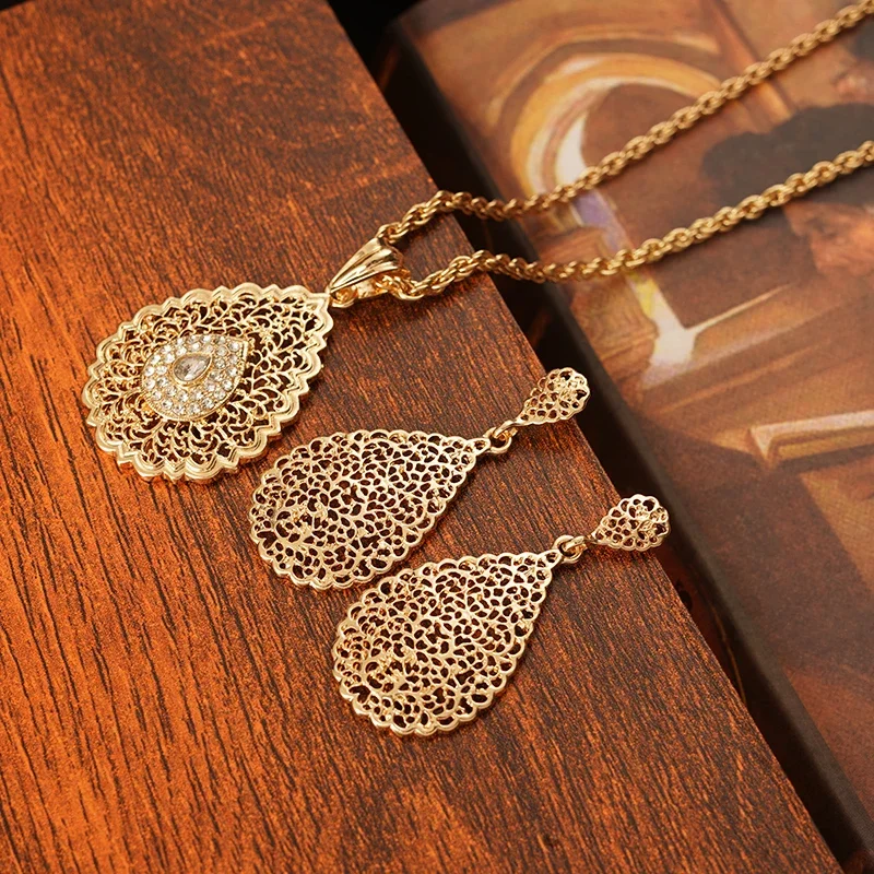 Women Jewelry Set Necklace Earring Bangle for Bridal bangle bracelet