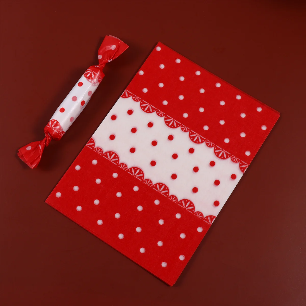 

500pcs Lace Sugar Packing Paper Wrapping Paper Nougat Candy Baking Paper Cellophane Diy Handmade Paper Material