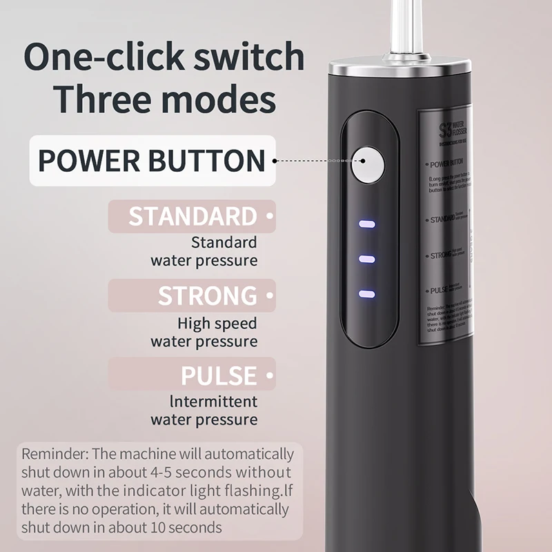 360 °   회전식 제트팁 USB 충전식 구강세정기, 휴대용 구강세척기 방수 ..