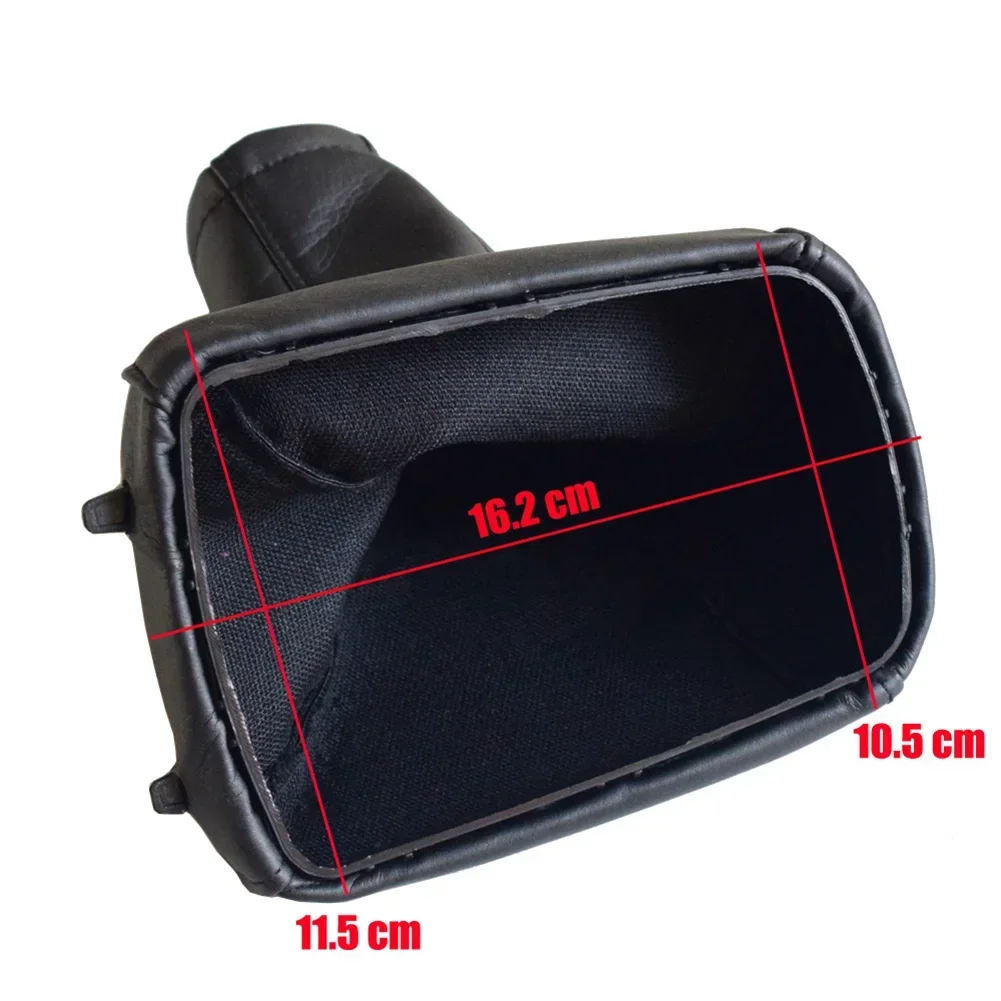 Car Gear Shift Knob Leather Dustproof Shifter Gaiter Boot Parking Handbrake Cover For Opel For Vauxhall MERIVA 2003 2010 hand brake cover car interior accessories gear head cover