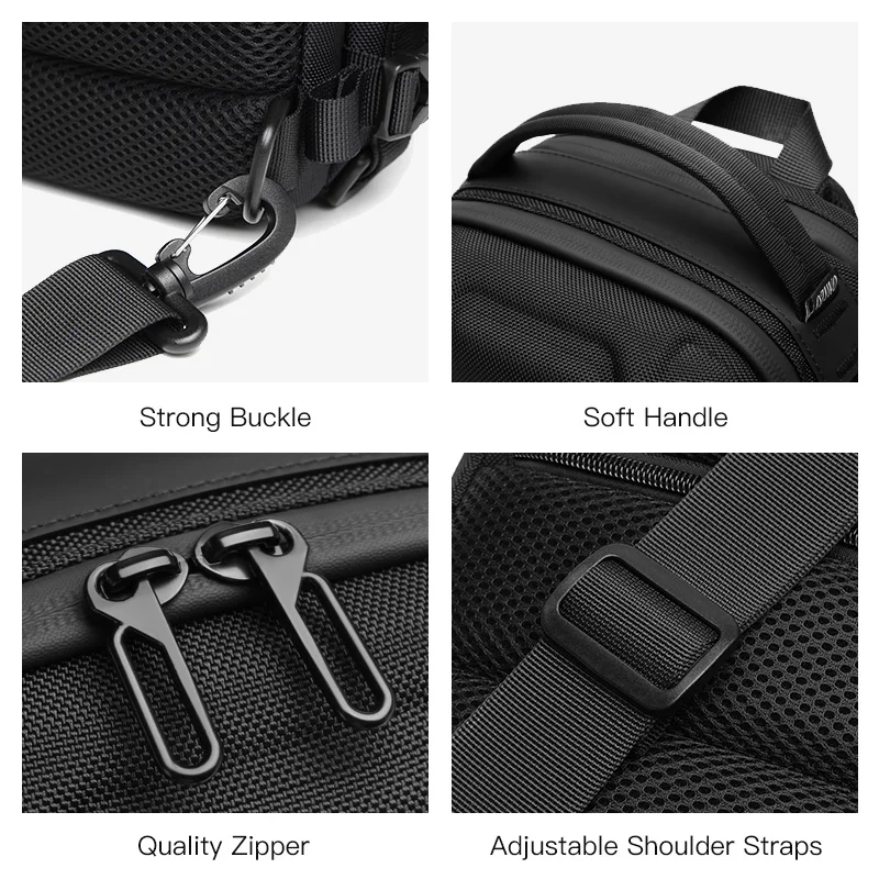 OZUKO Hard Shell Fashion Chest Bag for Men Outdoor Sports Tactical Male Shoulder Bag Large Capacity Waterproof Crossbody Bag New