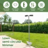 New Edger Lawn Tool Half Moon Manual Lawn Edger Stainless Steel Sawtooth Border Edger Long Handled Trimming Shovel Multipurpose 5