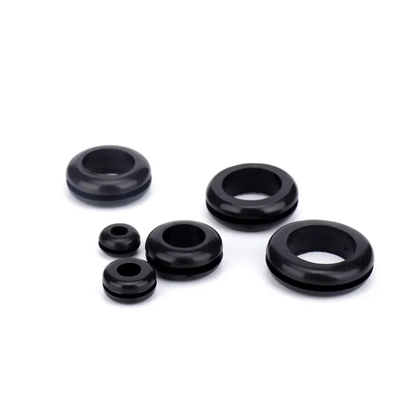 Rubber Seal Ring 20pcs Thickness Oil Sealing Grommet Gasket for Protects Wire Cable Hole Protection Ring Shim Washer Hardware