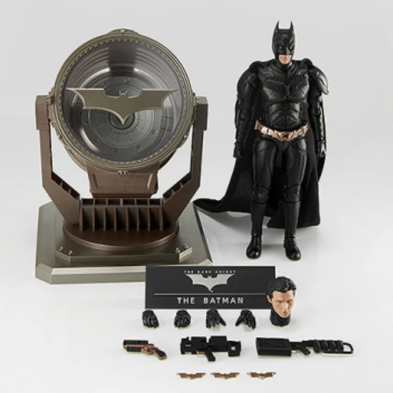

Genuine DC Batman Dark Knight Figure Standard Edition Deluxe Edition With Searchlight 1/12 Assembling Model Collect Ornaments