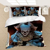 Pennywise-IT Bedding Set Duvet Covers Horror Movie Clown Series Comforter Bedding Sets Bedclothes Bed Linen(NO Sheet) AYR 2
