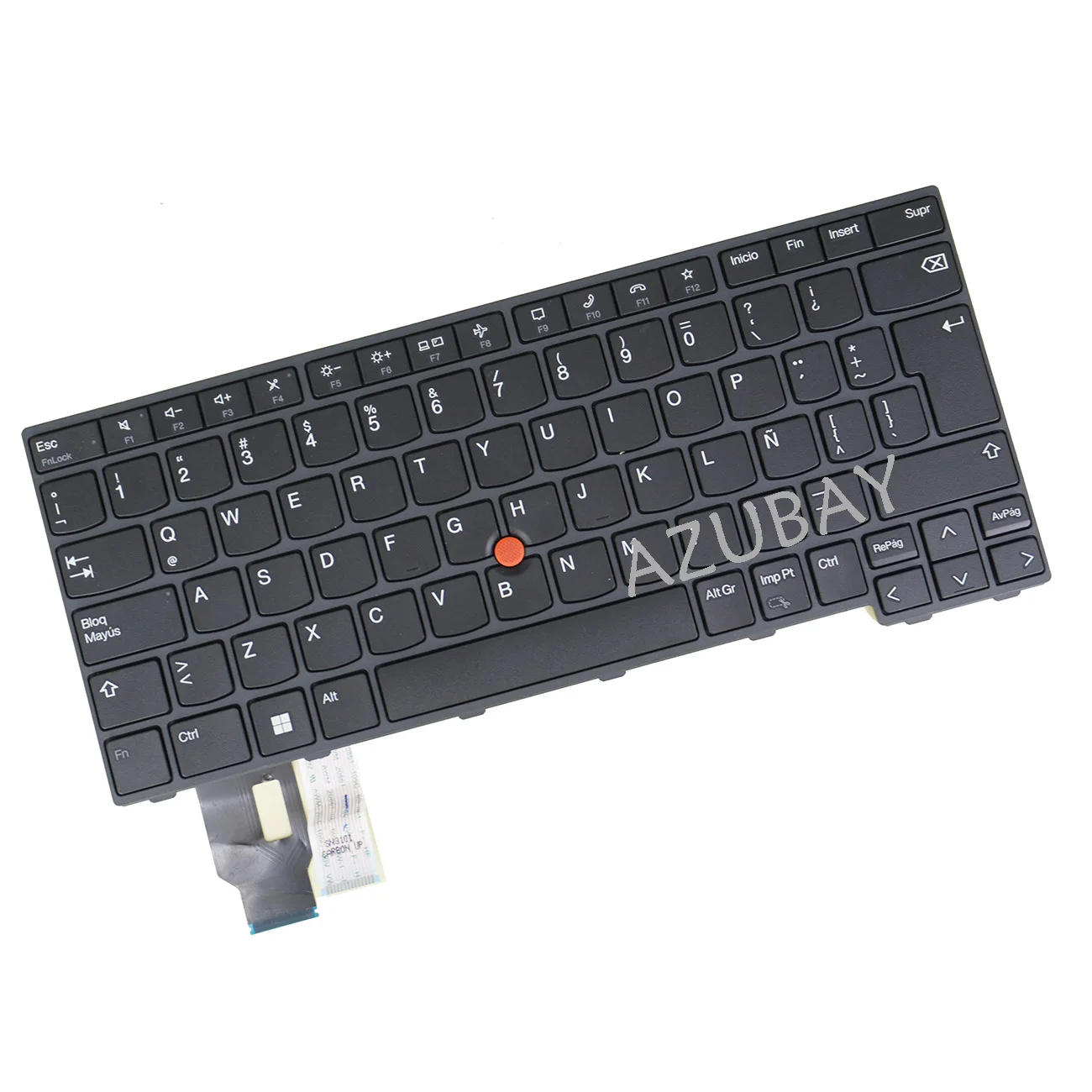 Tastiera per laptop LA latino spagnola senza retroilluminazione per Lenovo ThinkPad T14 Gen 4 21HD 21HE 21K3 21K4, P14s Gen 4 21HF 21HG 21K5 21K6 - immagine 3