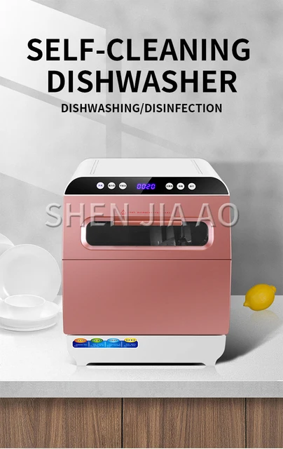 1200W Dishwasher Home Free-installation Desktop Mini Dishwasher High  Temperature Sterilization Multi-function Smart Dryer - AliExpress