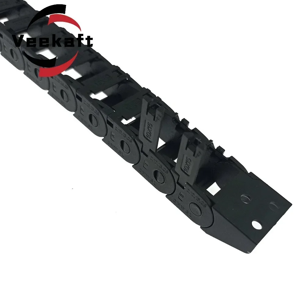 Open Drag Chain Bridge Type 10x10 10x11 10x15 10x20 10x30 15x30 L1m Cable Carrier with Ends for CNC 3D Printer Voron Trident cable carrier industrial drive chain