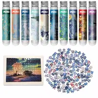 150PCS/Set Multifunctional Oil Painting Jigsaw Puzzles Mini Test Tube Puzzle Game Gifts Family Educational Toys Adult Children 1