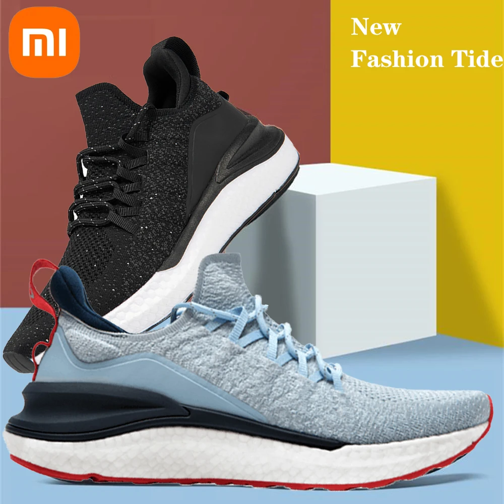 

Xiaomi Mijia Sports Shoe Sneaker 4 Outdoor Men Running Walking Lightweight Breathable 4D Fly Woven Upper Washable Sneakers