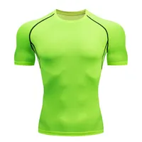 Men's T Shirt Outdoor Training Fitness Gym Jogging Running Sweatshirt Bat/-Man Compression Shirts Tight Elastic Breathable 4
