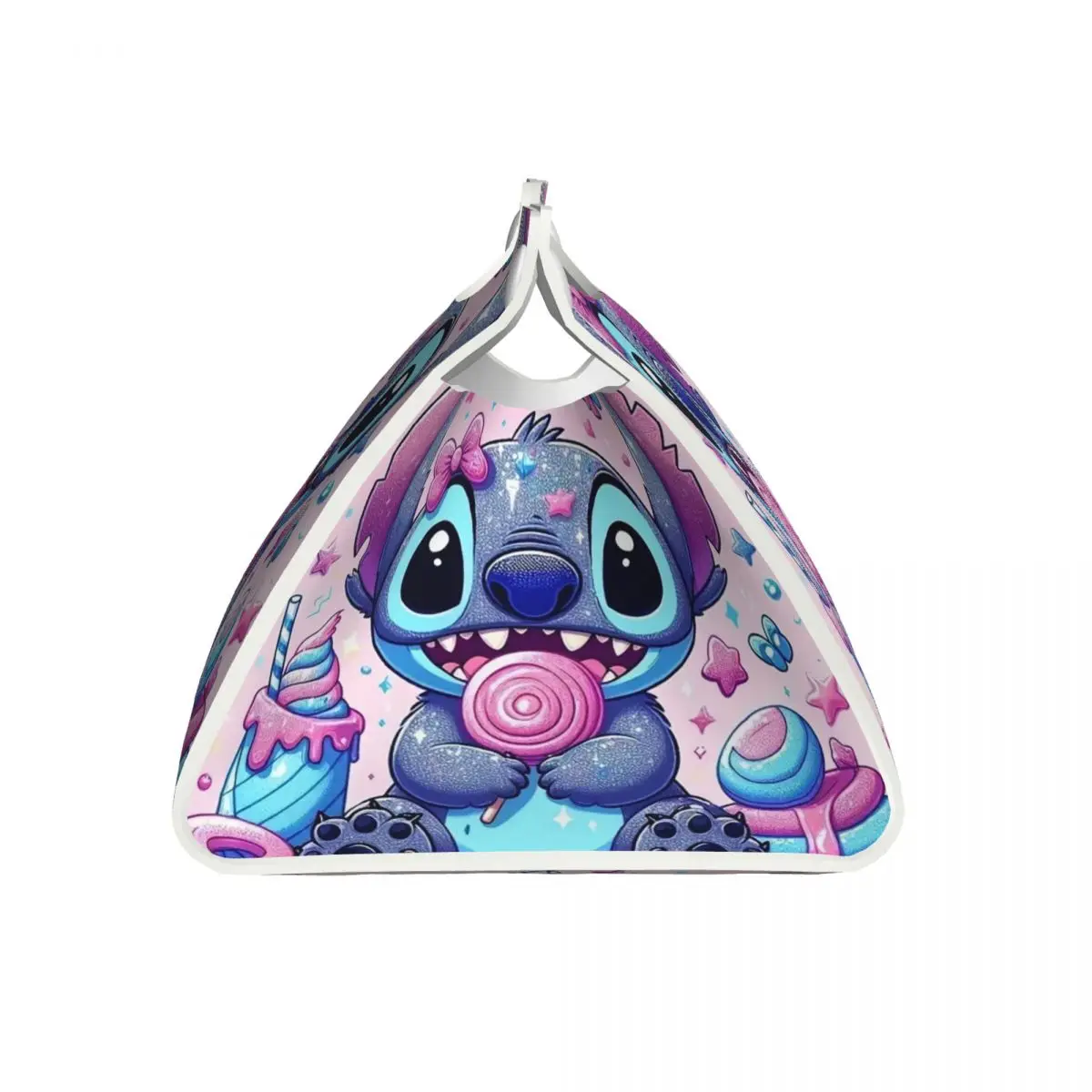 Custom Cartoon Pink Stitch Tissue Box Cover PU Leather Rectangular Anime Cartoon Facial Tissues Holder for Home 3