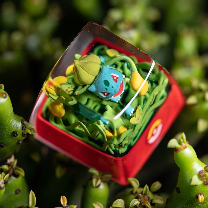 

Ns Pokemon Keycap New Stereoscopic Image Guide Mechanical Keyboard Resin Transparent Keycap Pikachu Gengar Second Series