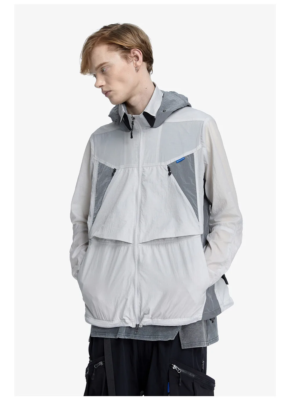 Reindee Lusion 23ss Light breathable UV protection jacket high collar shape adjustable hood techwear gorpcore