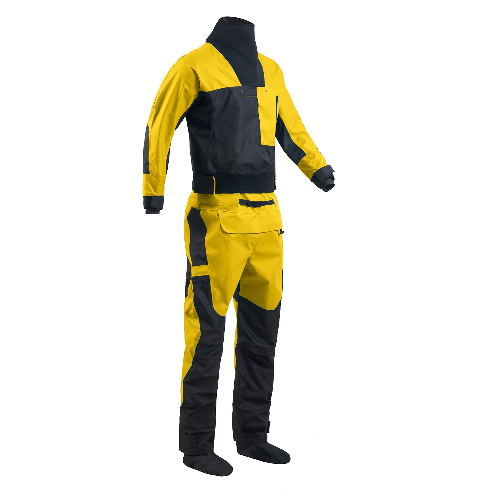 Outdoor sports suit dry clothes latex collar cuff Breathable  Three-layer Waterproof Material Kayaking Surfing Paddling