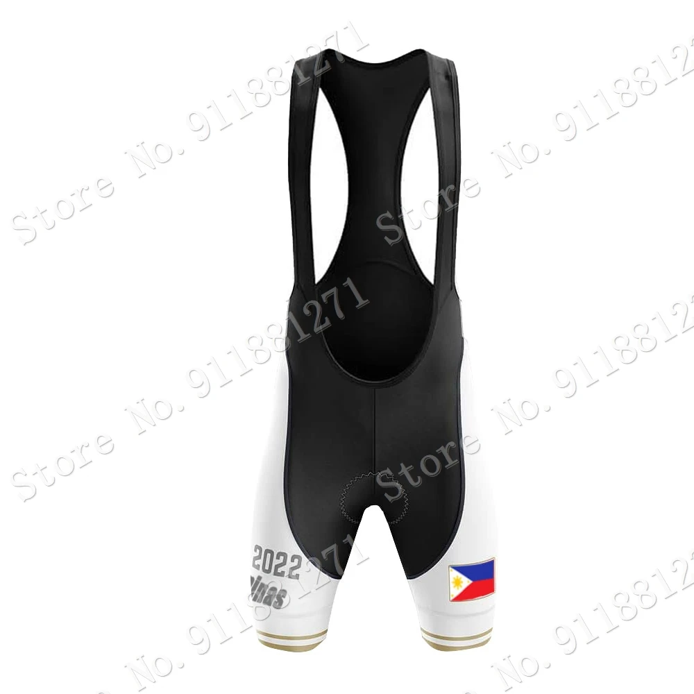 Philippines National Team Cycling Jersey Set Mens Summer Clothing Road Bike Shirts Bicycle Bib Shorts MTB Suit Wear Ropa