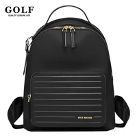 GOLF Women Backpack Bag Luxury Small Black pvc Leather Bags Adult Backbag Waterproof Elegant Mini School Backpack New Trend 2024 1