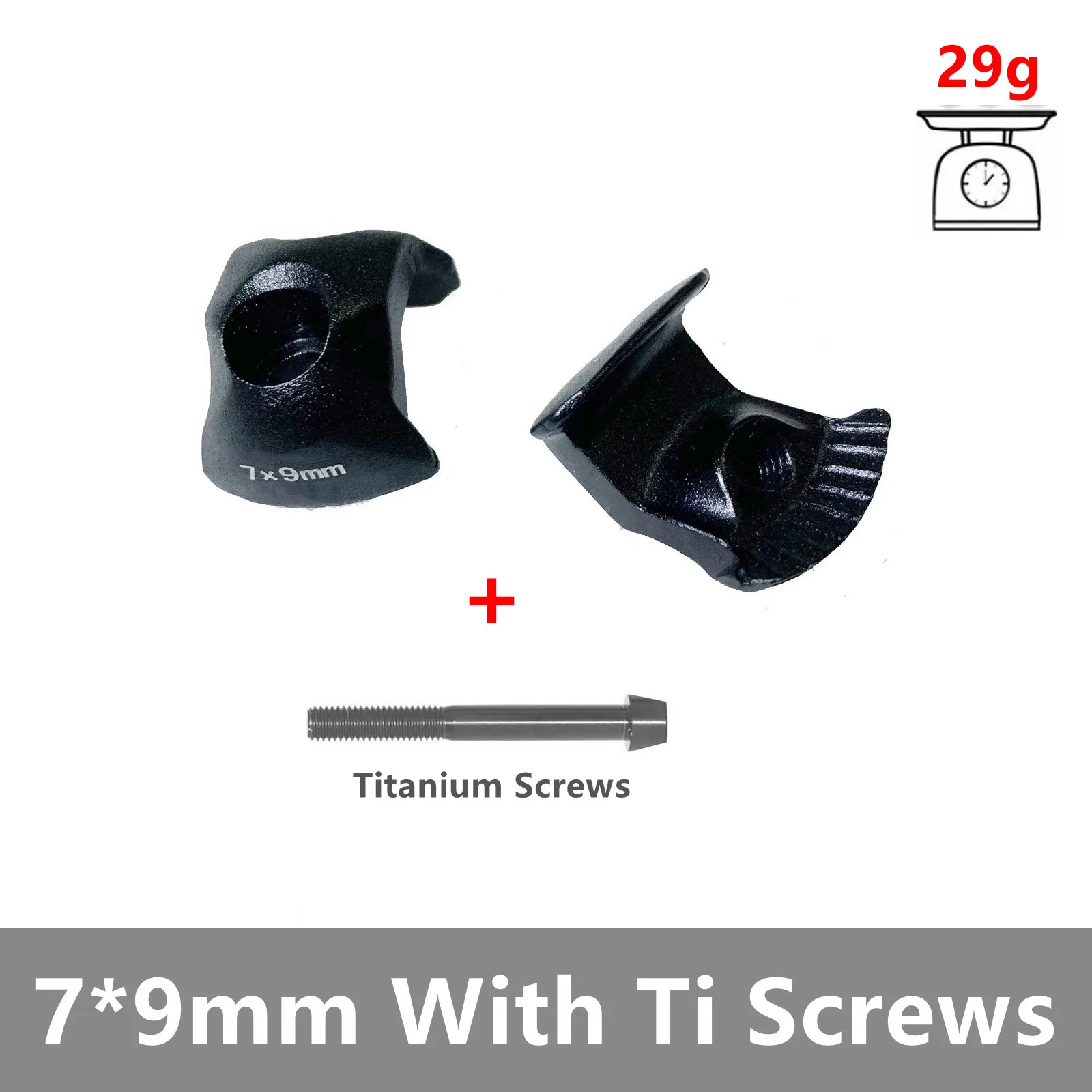 Pince de tige de selle de vélo 7x9mm/7x10mm, pièces de Rail de selle en carbone, pince de tige de selle adaptée aux pièces d'accessoires de vélo de route en carbone Trek  18