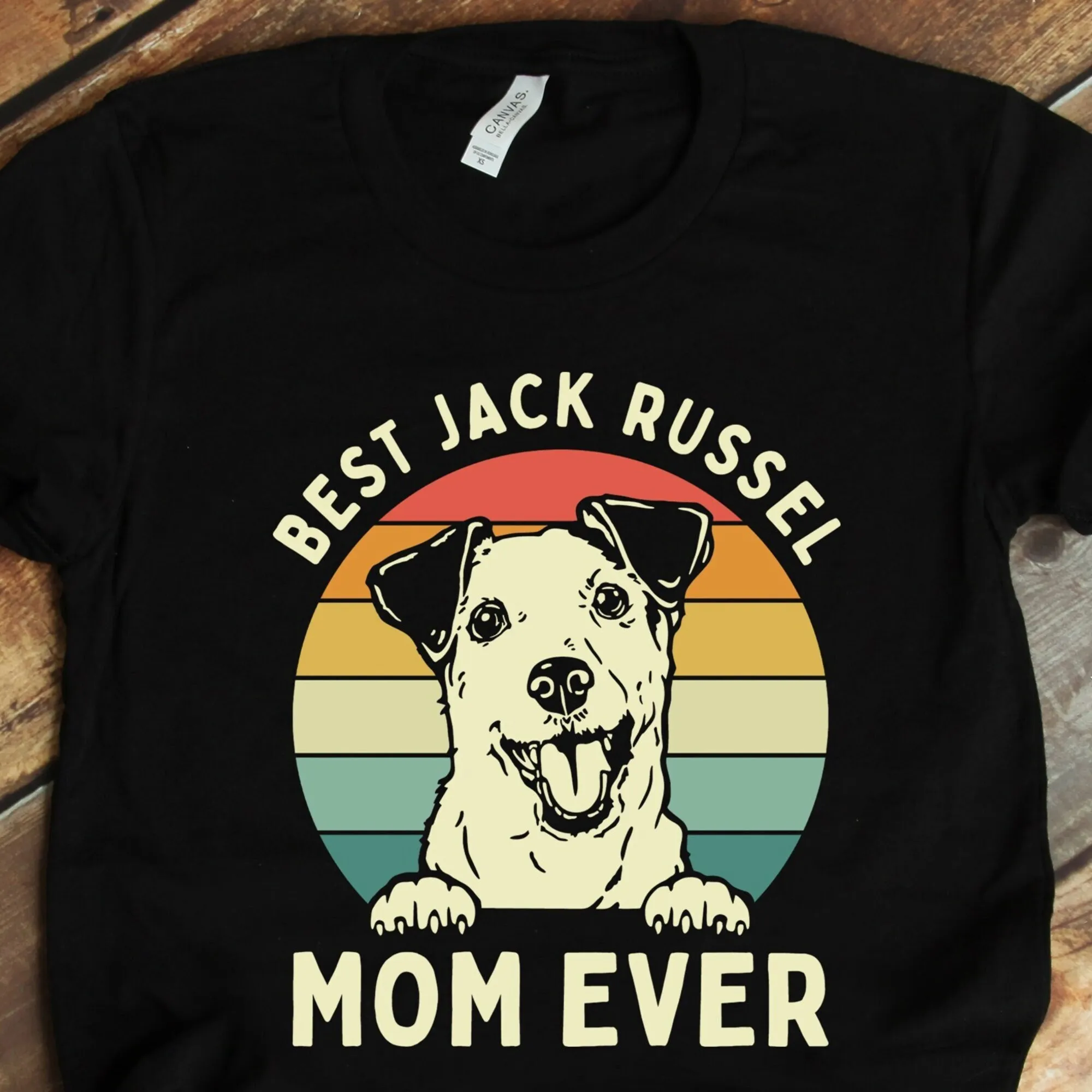 Jack Russel Mom Shirt, Jack Russel Terrier Shirt, Parson Russell Terrier T-Shirt, Retro Best Jack Russel Mom Ever Shirt