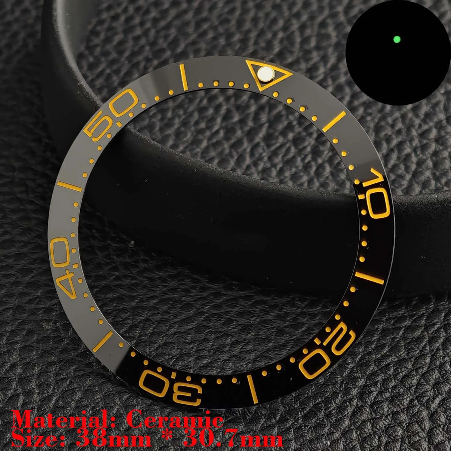 Ceramic Luminous Bezel Insert for Men's Watch - Premium Replacement Accessory