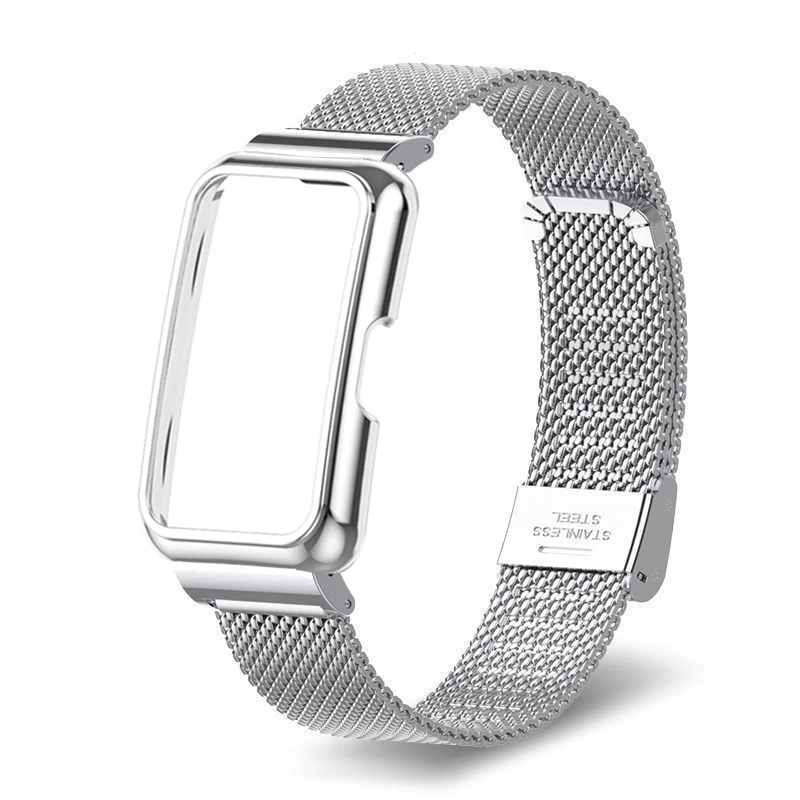 Premium Metal Strap and Protective Case for Smart Bracelet/Wristband