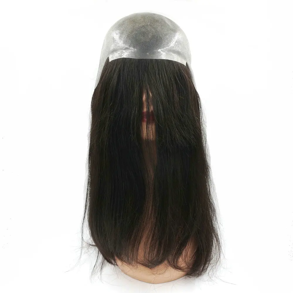 Silicon Full Pu Wig In Stock Chinese Cuticle Remy Hair For Women And Men Cabelo Acessorios Real Hair
