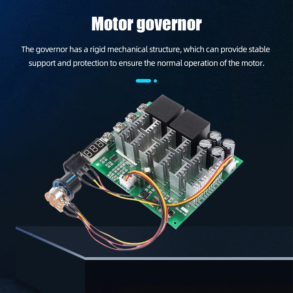 DC10V-55V Motor Speed Controller 12V 24V 36V 48V 60A Forward Reverse Converter 100A Max with Knob Switch Electrical Equipment