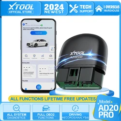 XTOOL Advancer AD20Pro OBD2 Bluetooth Scanner Full System Car Diagnostic Tool obd2 Scanner Oil Reset & Battery Test Code Reader