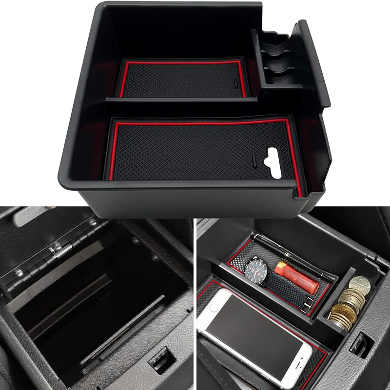 

Console Organizer Insert ABS Materials Tray For Ford Ranger 2019-2023 XL XLT Lariat Accessories Armrest Box Glove Storage Box
