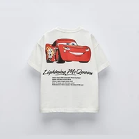 0-6Years Old Child Fashion T-shirt Summer New Style Costume Kids Round Neck Tees Kids Simple Cute Thin Loose Short Sleeve Tops 1