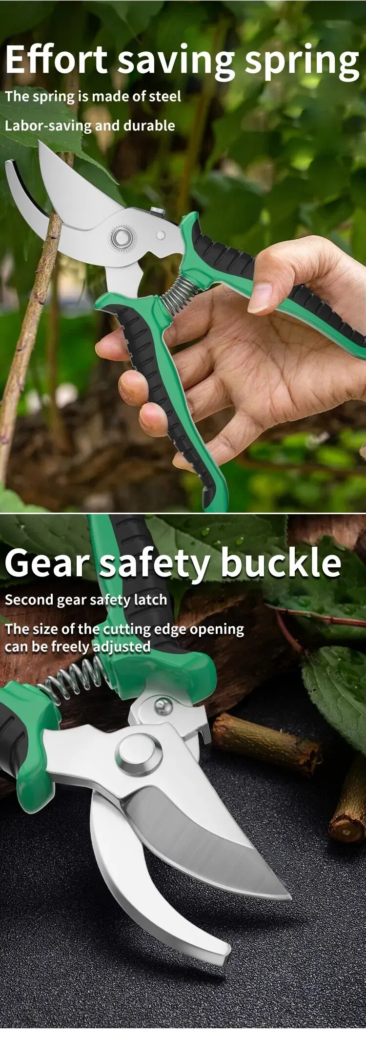 Garden scissors Horticultural bird beak shape branch pruning labor saving stainless steel picking multifunctional fruit scissor