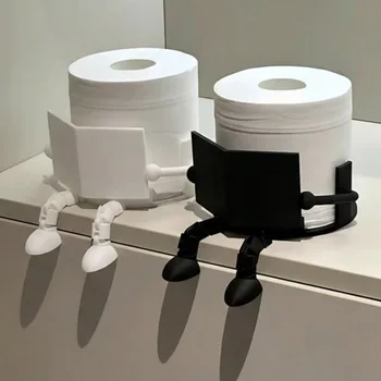 ที่ใส่กระดาษชำระแบบพิมพ์ 3 มิติ - ที่วางกระดาษทิชชู่รูปทรงสร้างสรรค์สำหรับอ่านหนังสือ ของตกแต่งโต๊ะน่ารักสำหรับห้องน้ำและห้องนั่งเล่น 1