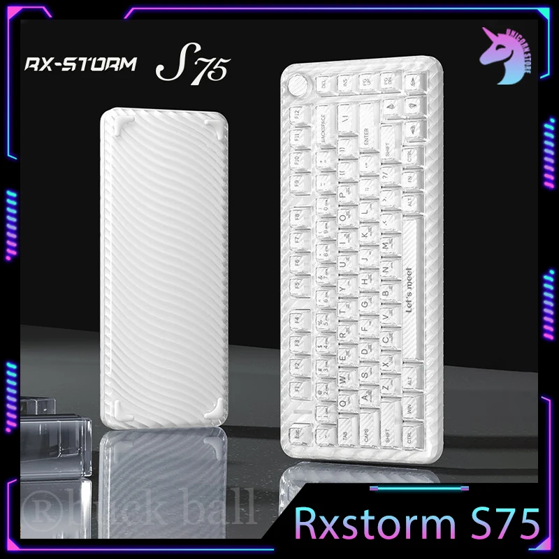 

Rxstorm S75 Mechanical Keyboards Bluetooth Wireless Keyboard 3mode Gaming Keyboard Gasket Rgb Hot-Swap Low Latency Game Keyboard