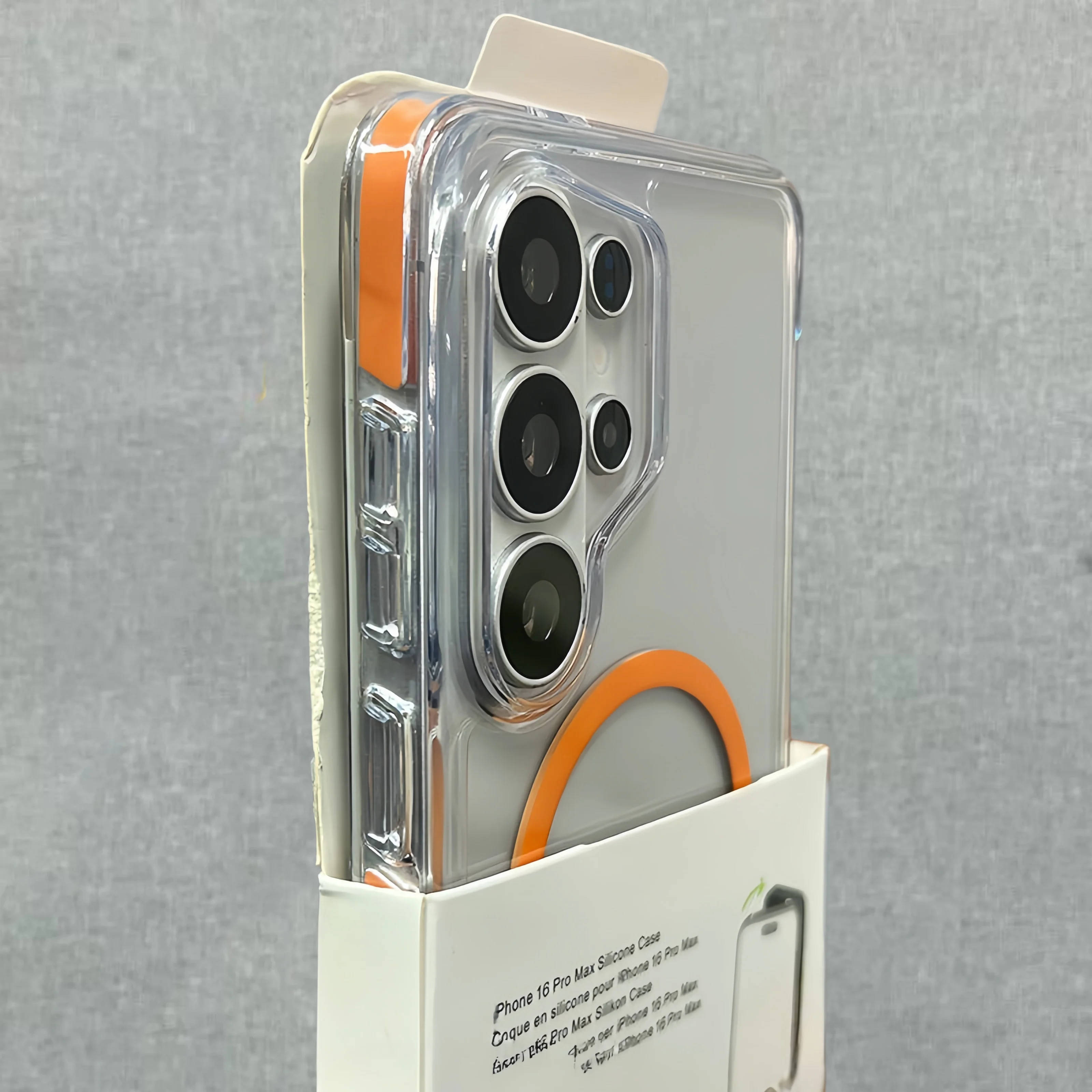 Luxury Clear Magnetic Case with Magsafe Wireless Charging Compatibility – Candy Frame Transparent Acrylic Cover