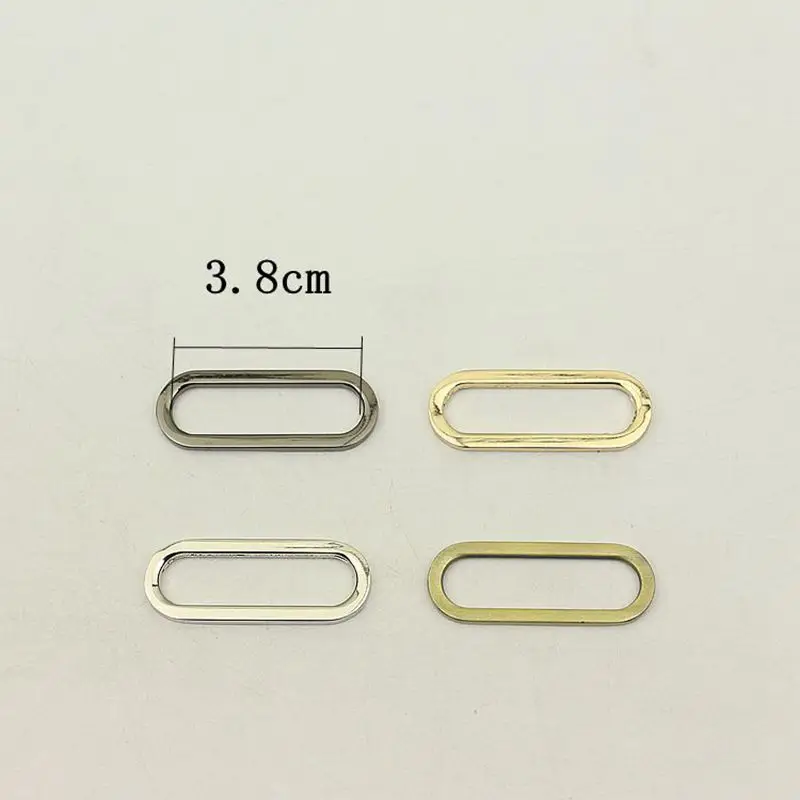 

5Pcs Flat 38mm Metal O Ring Buckle Adjustable Bag Handbag Strap Webbing Ring Hook DIY Luggage Hardware Accessories