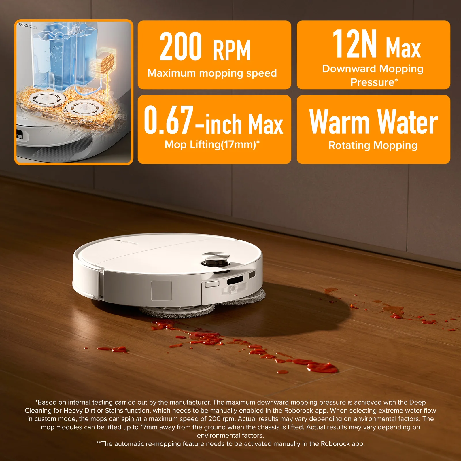 مكنسة وممسحة روبوت roborock Qrevo Curv X، شفط 2200...