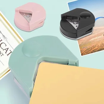Taglierina per Angoli Arrotondati R4, Mini Arrotondatore Portatile per Carta, Perforatore Angolare per Foto, Scrapbook, Ufficio, Fai da Te, Strumento Artigianale